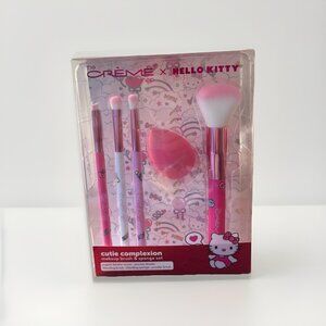 The Crème x Hello Kitty Cutie Complexion Makeup Brush Set Limited Edition NEW